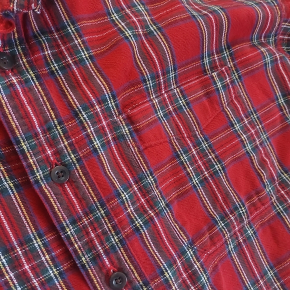 Vintage 90's L.L.Bean Royal Stewart Tartan Shirt Size XL-REG - Picture 4 of 7